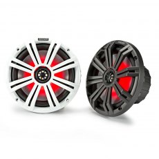 Kicker Marine 8" (200 mm) Coaxial Speaker System with White & Charcoal LED Grills