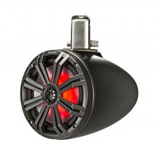 Kicker Marine 8" (200 mm) Tower Coaxial Speaker System with LED Grills - Charcoal or White