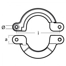 Tecnoseal Zinc Yanmar Split Ring Saildrive Anode SD20-SD60