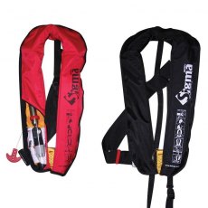 Lalizas Sigma Inflatable Lifejacket, Auto,170N, ISO, Adult Black