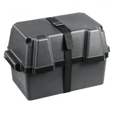 Marine Battery Box Black upto 100A/h 431x257x256mm