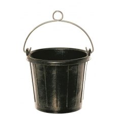Rubber Bucket with Aluminium Handle & Loop