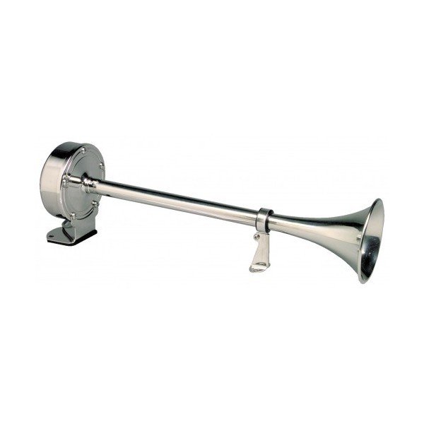 Ongaro Ongaro Deluxe All Stainless Steel 12v Single Trumpet Horn