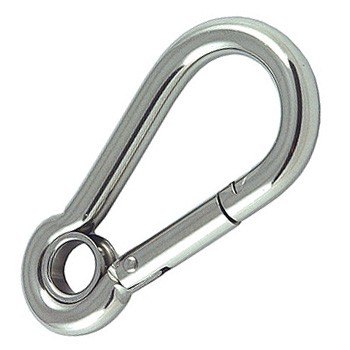 Marathon Leisure 6x60 mm Stainless Steel Carbine Hook with Eyelet