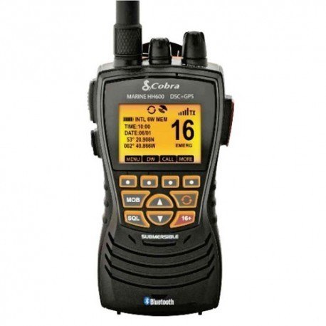 Cobra Electronics Cobra HH-MR600 DSC Handheld VHF Radio with GPS Bluetooth