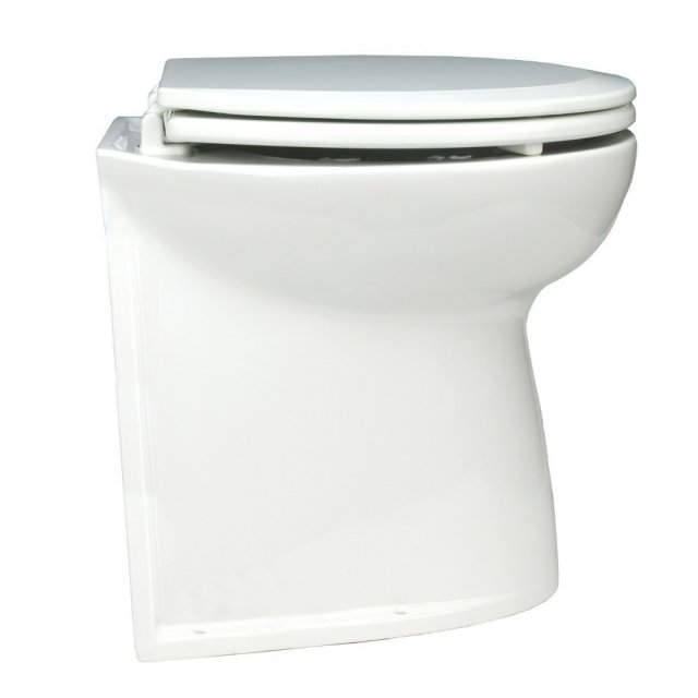 Jabsco Jabsco Deluxe Flush 14' Vertical Back Electric Toilet - Fresh Water Flush
