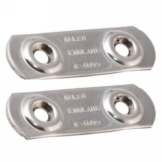 Allen Allen AL-4099 Stainless Steel Toe Strap Plate Pair