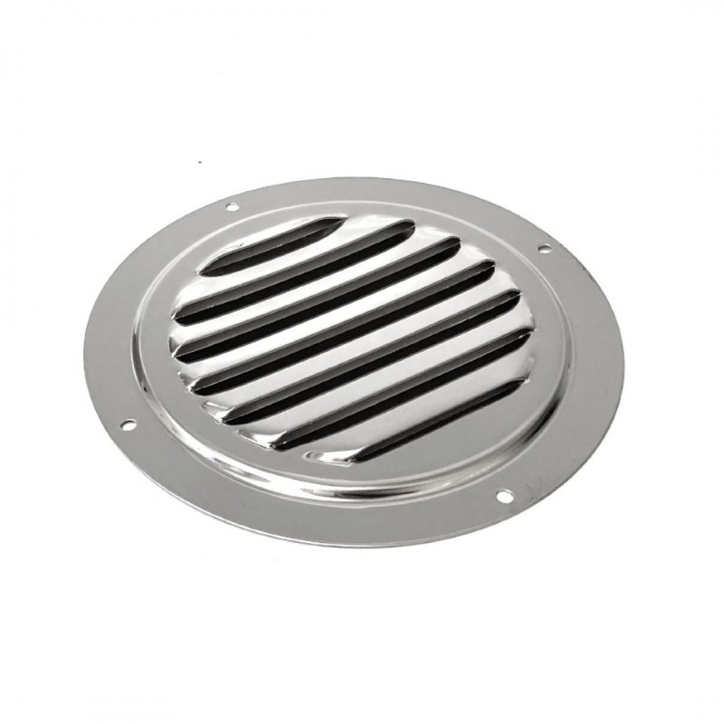 TCS Chandlery Stainless Steel Round Louvre Vent