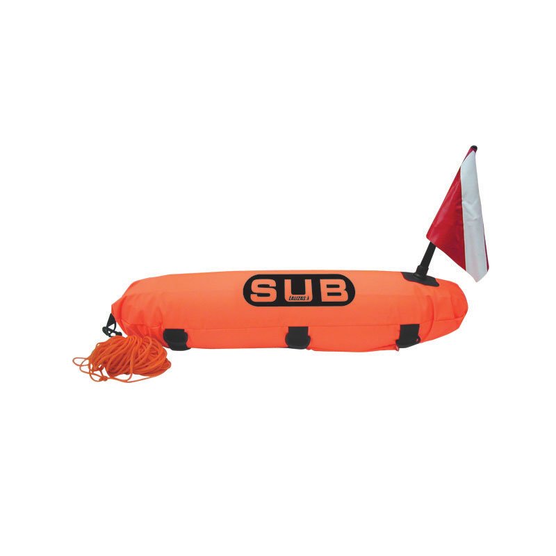 Lalizas Torpedo Diving Marker Buoy, Reinfoced, ''Safe Dive'' with 20m rope