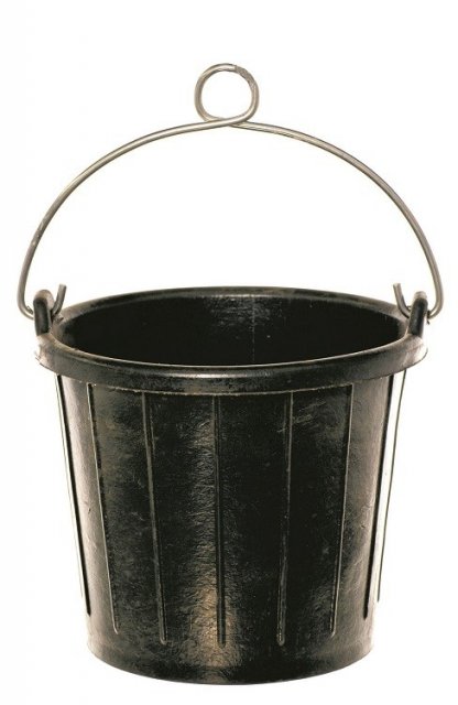 TCS Chandlery Rubber Bucket with Aluminium Handle & Loop