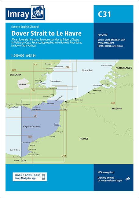 Imray Imray C31 Dover Strait to Le Havre