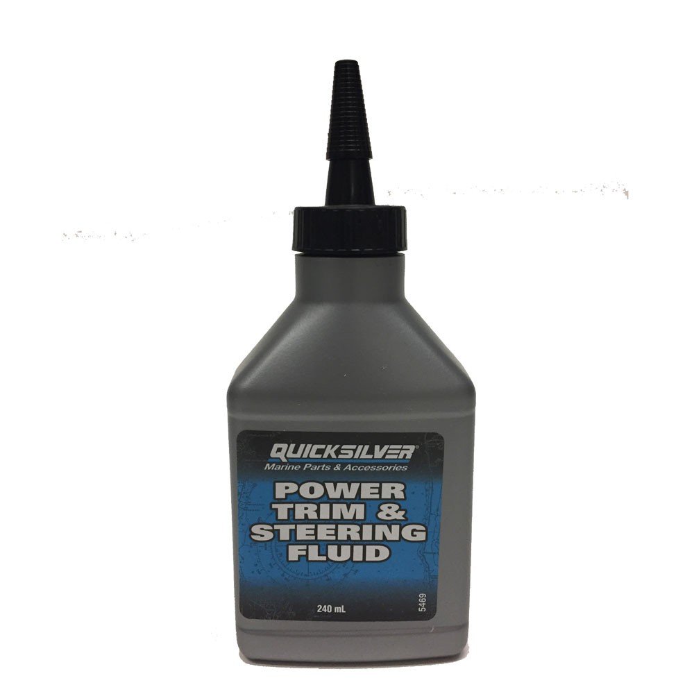 Quicksilver Power Trim & Steering Fluid 240ml TCS Chandlery
