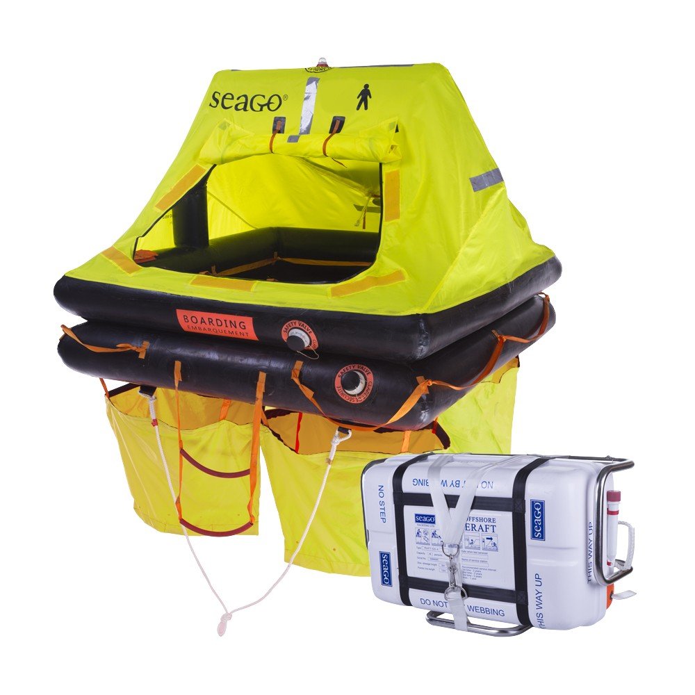 Seago Sea Cruiser ISO 96502 Liferaft 4 Person Canister TCS Chandlery