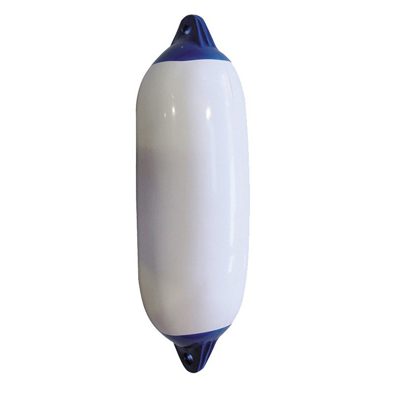 - SIZE2 FREE ROPE INFLATED 4 X MAJONI WHITE/BLUE BOAT FENDERS 