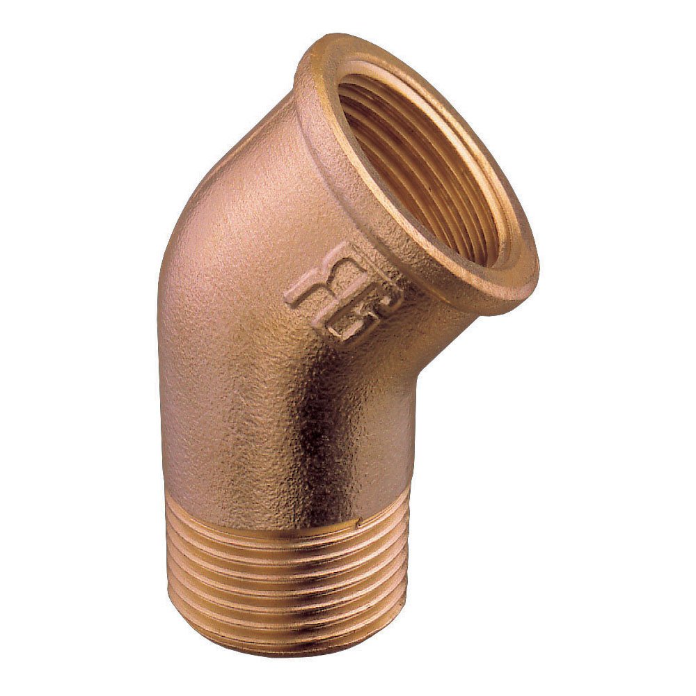 Guidi Bronze 45 deg. Elbow MF 1 in 1/2 TCS Chandlery