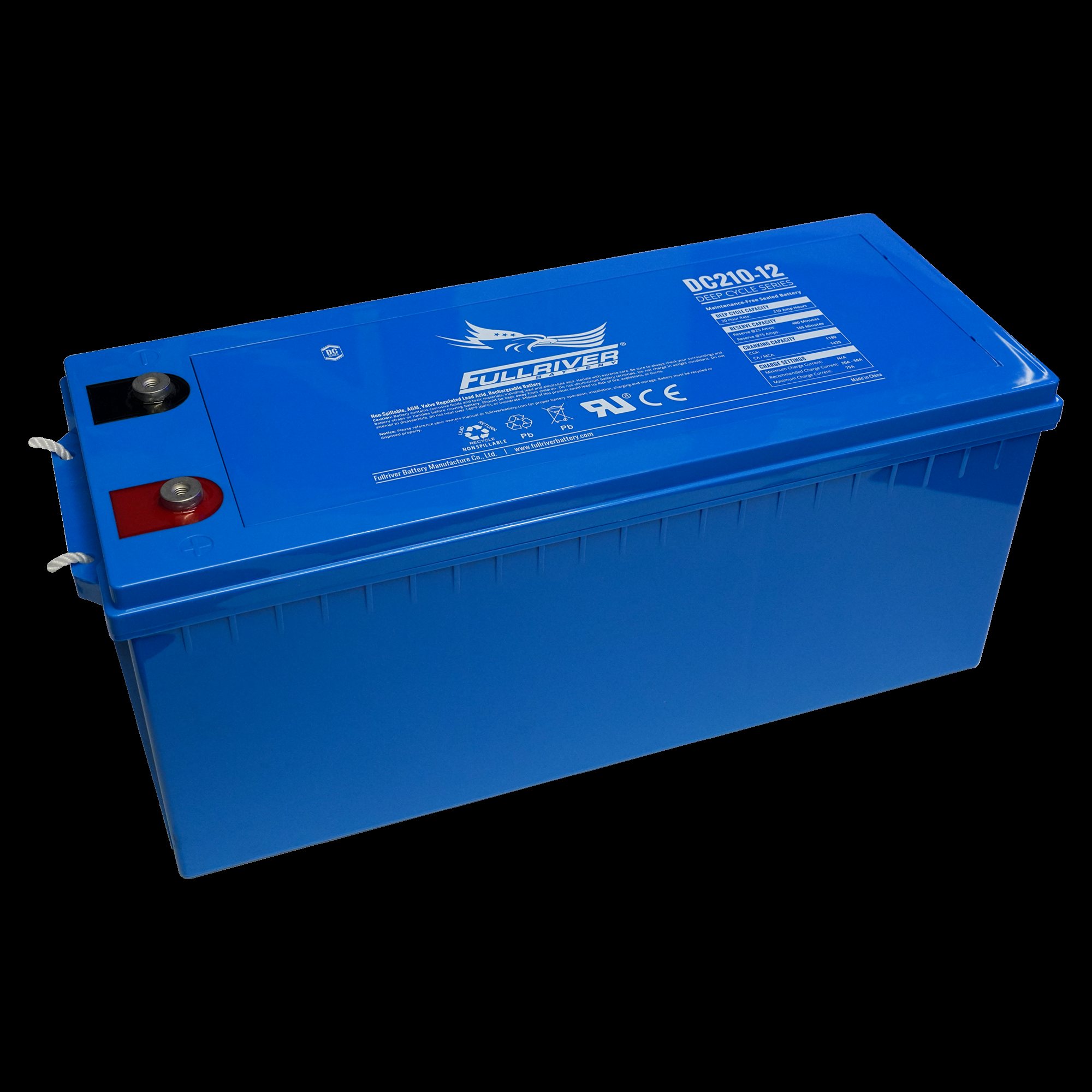 Fullriver Dc Fullriver Battery DC Series Battery 12V 210Ah (DC210-12) - TCS Chandlery