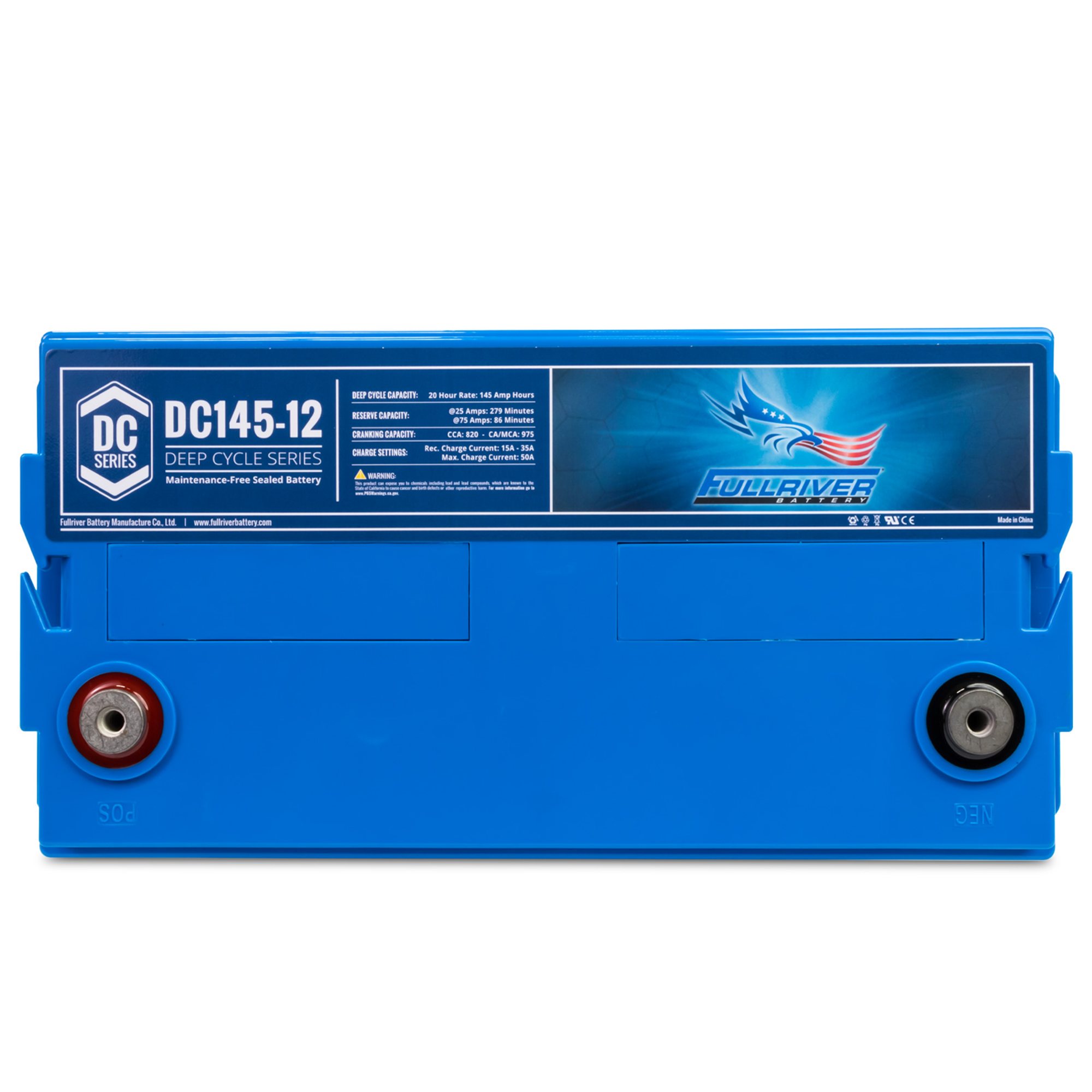 Fullriver Dc Fullriver Battery DC Series Battery 12V 145Ah (DC145-12) - TCS Chandlery