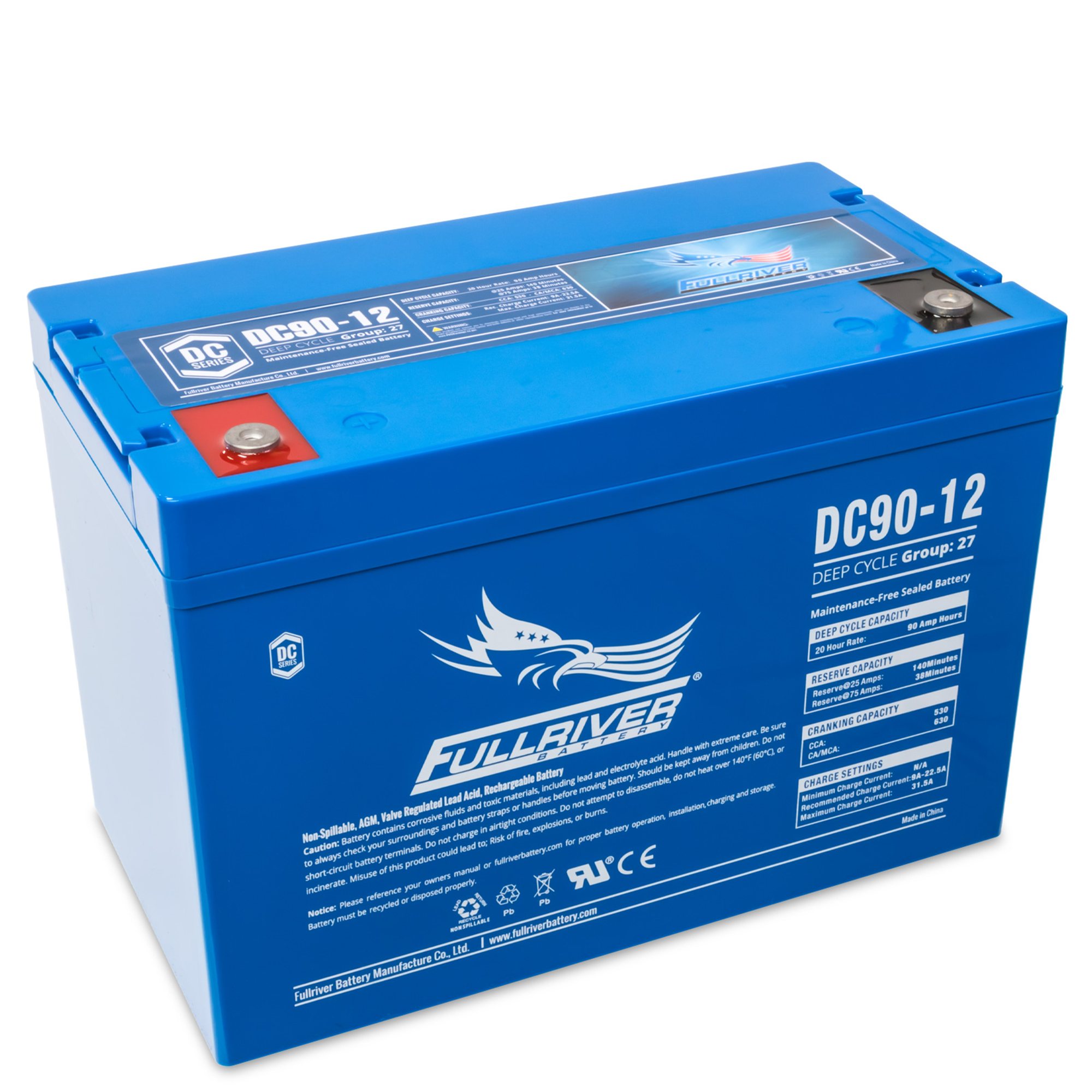 Fullriver Dc Fullriver Battery DC Series Battery 12V 90Ah Battery (DC90-12) - TCS ...