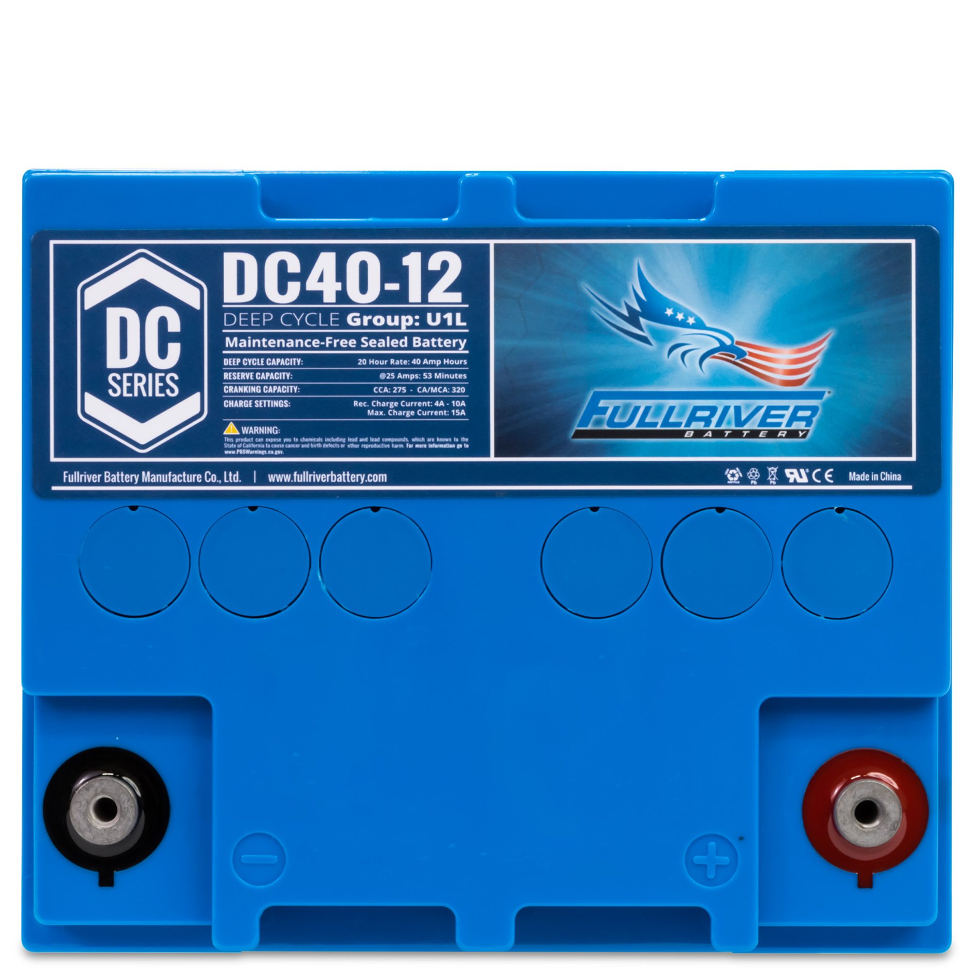 Fullriver Dc Fullriver Battery DC Series Battery 12V 40Ah (DC40-12) - TCS Chandlery