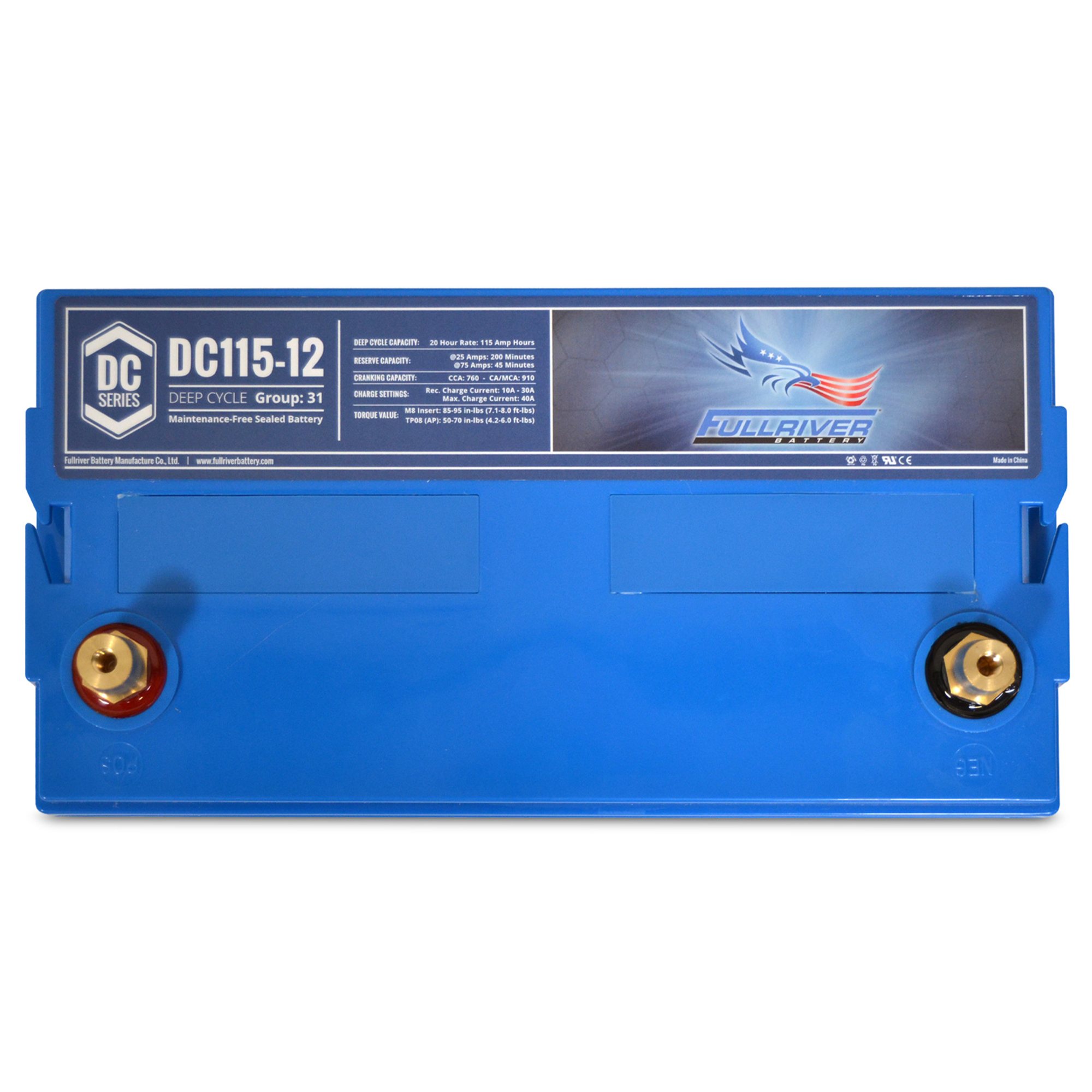Fullriver Dc Fullriver Battery DC Series Battery 12V 115Ah Battery (DC115-12) - TCS ...