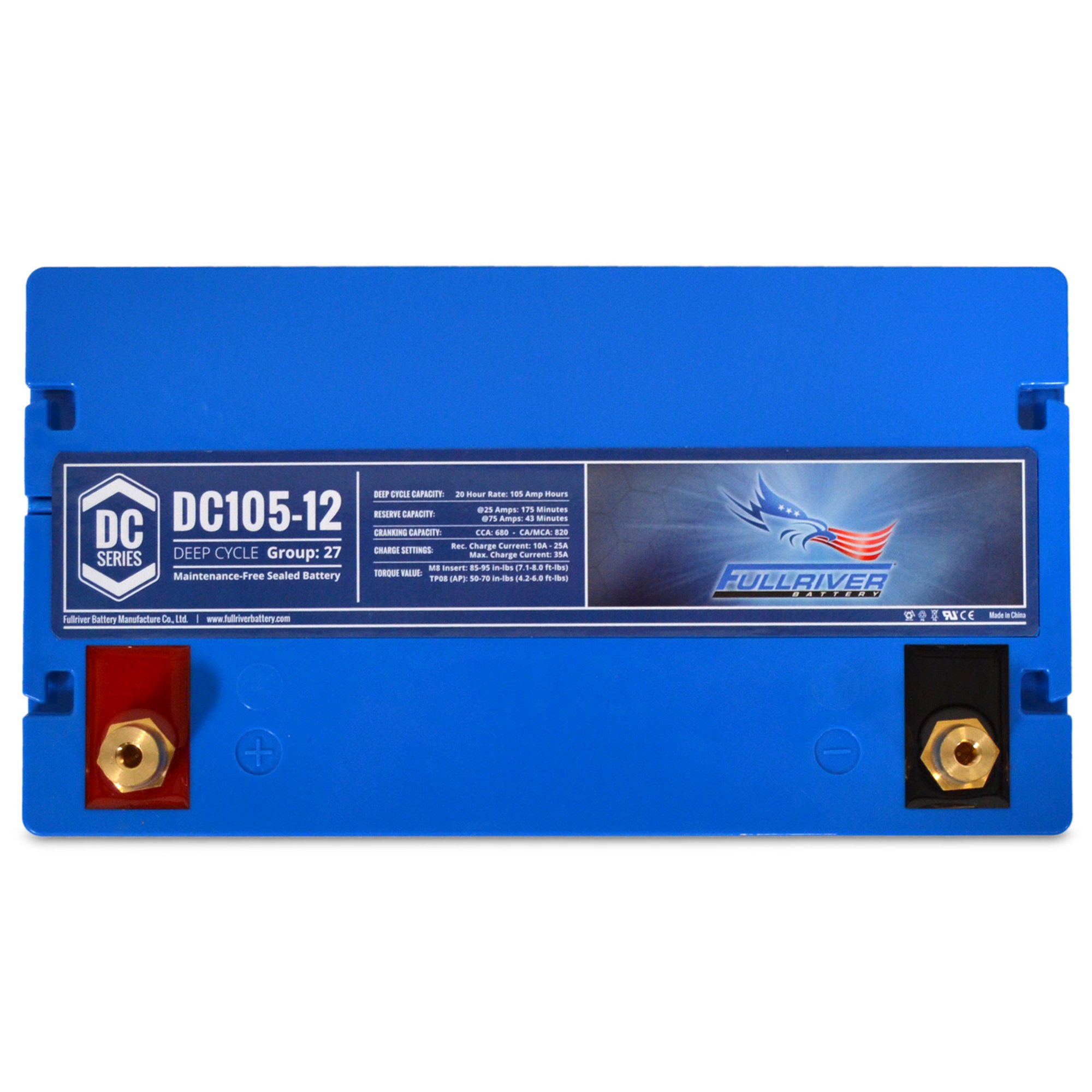 Fullriver Dc Fullriver Battery DC Series Battery 12V 105Ah Battery (DC105-12) - TCS ...
