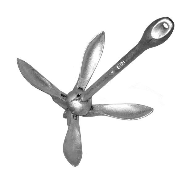 AP Lifting Galvanised Folding Grapnel Anchor 0.7kg - TCS Chandlery Ltd