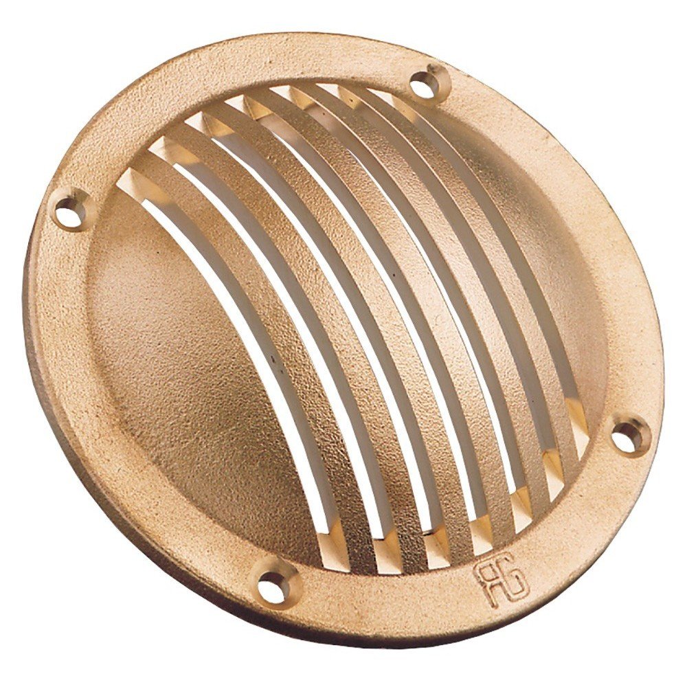 Guidi Brass Slotted Round Scoop - D120 mm - TCS Chandlery