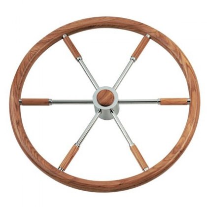 Homyl 11 Inch 280mm 5-Spoke Stainless Boat Steering Wheel with Soft PU Foam Grip & Center Cap 25 Degree Black 