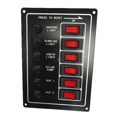 Switch Panel Kit - 1 x Lit Rocker 12Vdc