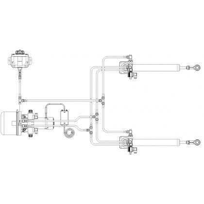 Hy-Pro Drive HS+50 PC45 ELECTRO-HYDRAULIC SECONDARY STEERING TWIN SYSTEM