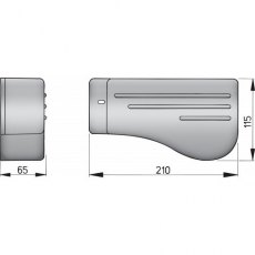 Vetus Plastic Cover for Wiper Motors type RW and DIN