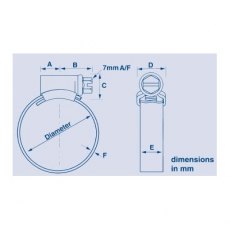 JCS HI-GRIP Stainless Steel Hose Clip 70-90mm