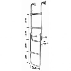 5 Step Stainless Steel Boarding Ladder
