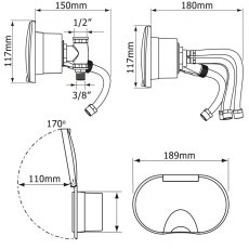 Nuova Rade Deck Shower/Mixer Tap