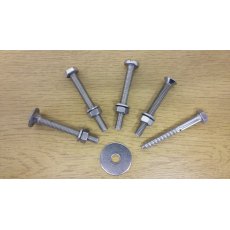 A4 Countersunk Set Bolt c/w Washer and Nut