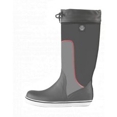 Maindeck Tall Grey Rubber Sailing Boots