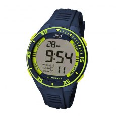 Limit Men's Digital Sports Watch Navy/Lime