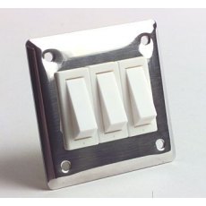 Stainless Steel Treble Wall Switches