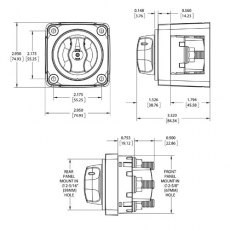 Blue Sea Systems Mini Battery Selector Switch