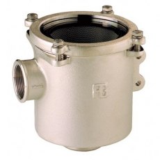 Guidi Nickel Plated Bronze Water Strainer in Ionio in 1 in 1/4