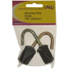 W4 Awning Pole Ends with Hook (Pair)