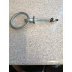 M6 Galvanised Ring Bolt 130mm Overall