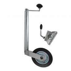 Jockey Wheel 48mm Shaft, Clamp and Solid Tyre