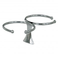 Stainless Steel Drinks Holder Double
