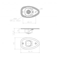 Micro LED Navigation Lights Set - Up to 12mtr