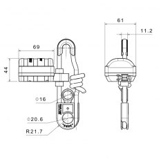 LALIZAS Hydrostatic Release Unit for Life Rafts, SOLAS/MED/USCG