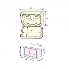 TOP LINE Gas Locker for Gas Bottle 3kg (370 x 390mm)