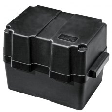 Marine Battery Box Black upto 80A/h 340x230x250mm