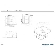 Raymarine Scanstrut 5" PowerTower for Quantum & HD Radome Raymarine Scanstrut 5" PowerTower for Quantum & HD Radome