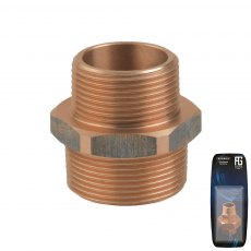 Guidi Bronze Reducing Nipple M-M 1/2 in x 3/8 in